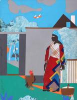 Romare Bearden THE PEPPER JELLY LADY Watercolor Painting & Collage - Sold for $57,600 on 11-15-2025 (Lot 106).jpg